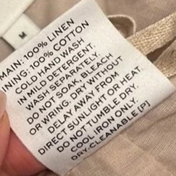 NWT Rumer Quinn Plaid 3/4 Puff Sleeves Linen Crop Top Back Clasp Closure M Ivory - Picture 11 of 15